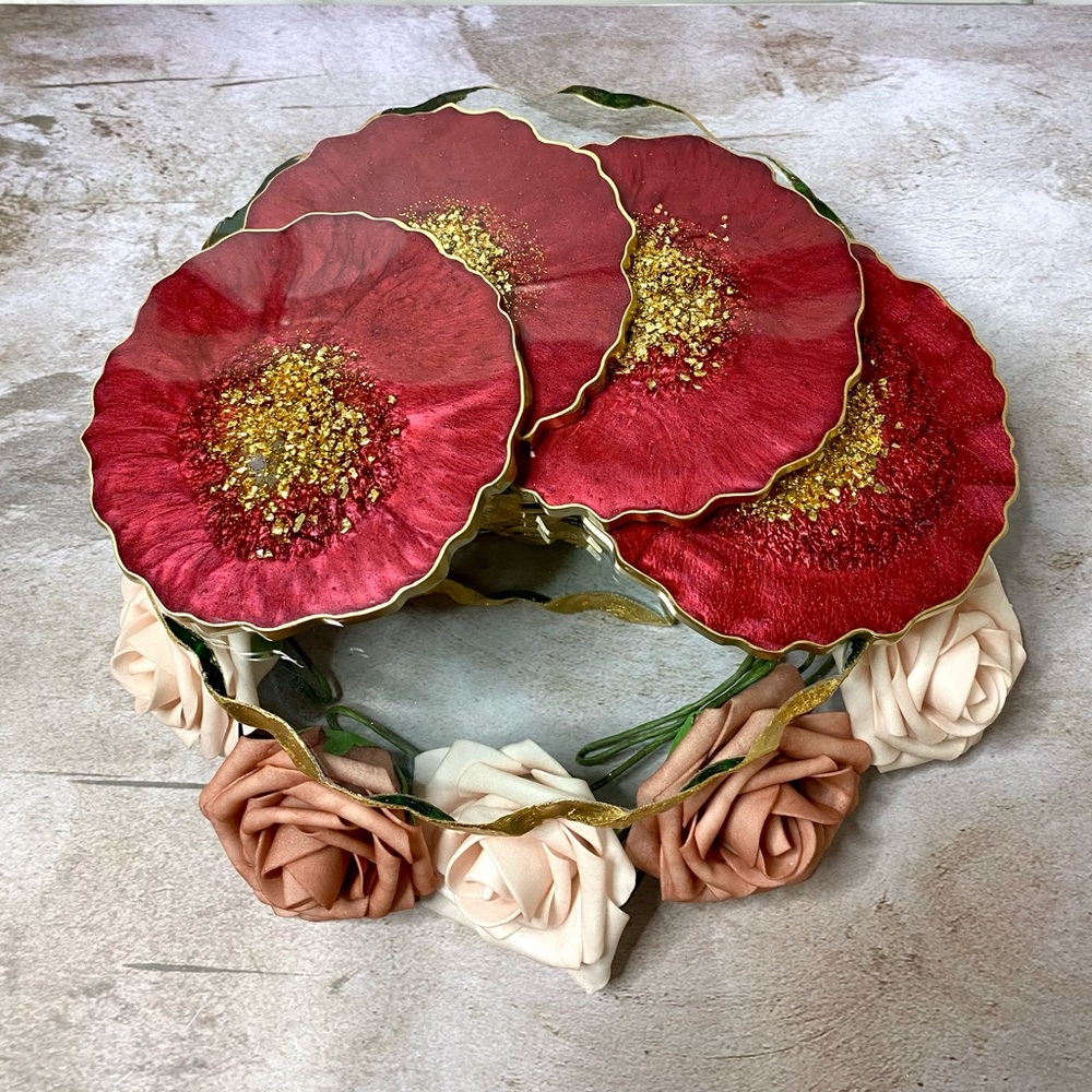 Geode Coasters Set /Cute Coasters /Agate coasters